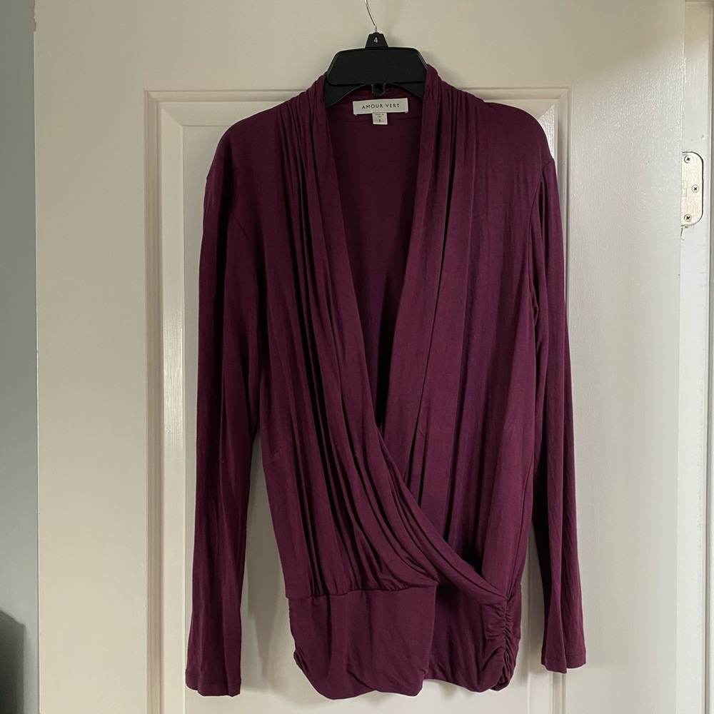 Amour Vert Maroon Top